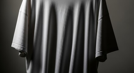 White T shirt Fabric with Dramatic Light and Shadows