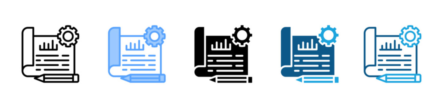 Prototype icon set multiple style collection