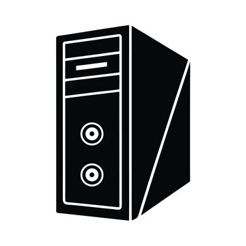 gaming pc tower rgb icon