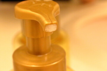 ソープボトルと泡