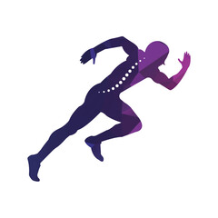 Brain Runner Logo physio logo design