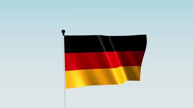 Germany Flag Waving