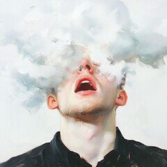 Surreal urban art digital illustrations for emotional release in close-up viewpoints