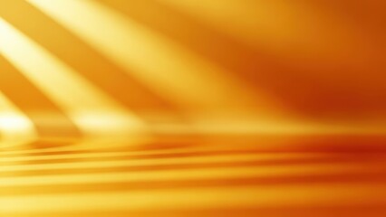Obraz premium Warm golden light rays shining on a smooth surface