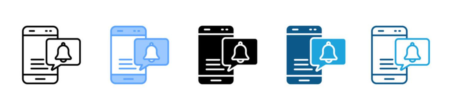 Notification  icon set multiple style collection
