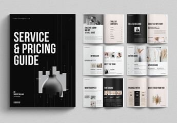 Services & Pricing Guide Template Design Layout