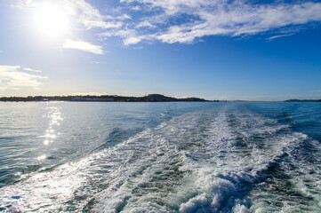 ニュージーランドの最大都市オークランドの美しい街並み風景Beautiful cityscape of Auckland, New Zealand's largest city