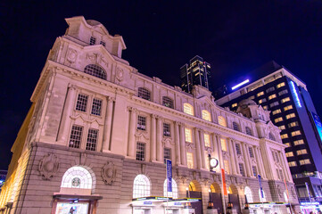 ニュージーランドの最大都市オークランドの美しい夜景風景Beautiful night view of Auckland, New Zealand's largest city