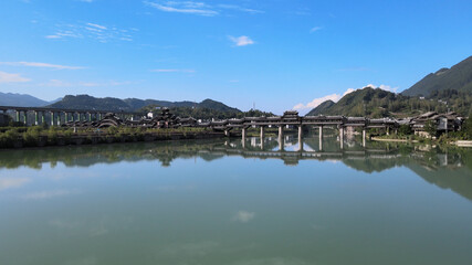 Obraz premium Qianjiang River Scenic Area, Chongqing District - Water Attractions