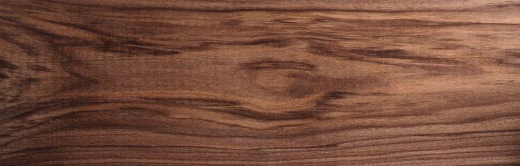 Texture of sanded raw black walnut wood without finish