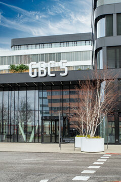Bratislava, Slovakia - March, 16, 2025 : The Galvaniho Business Center 5 (GBC 5), business and administrative complex in Bratislava, Slovakia.