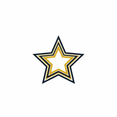 Obraz premium Dynamic modern super star logo vector with creative shooting star symbol