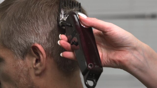 Highquality Professional Barber Tools Used For Detailed Haircutting And Grooming Station Setup. Media