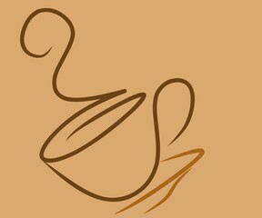 vector illustration of a coffee cup,cup of coffe logo vector,coffe on cup logo illustration,coffe cup design template and banner