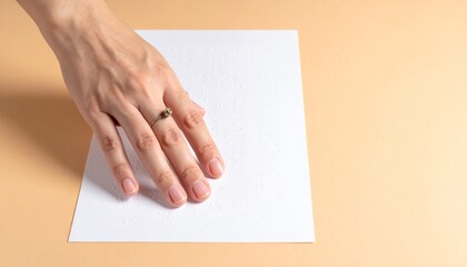 Obraz premium Hand holding white paper. World Braille Day. Accessible communication. Braille tactile system. Blindness awareness. Education material. Learning resource. Accessibility symbol. Inclusive