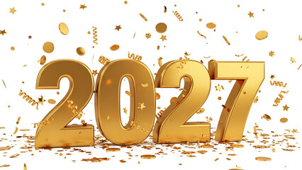 Happy New Year 2027 Festive Background