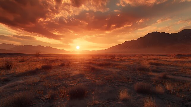 Desert Sunset landscape