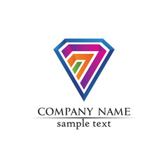 Diamond and Jewel design vector Logo Template symbol
