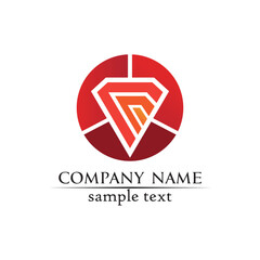 Diamond and Jewel design vector Logo Template symbol