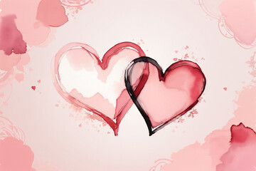  Hand drawn hearts collection. Romance and love illustrations.