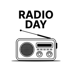 Celebrating radio day with a classic portable radio