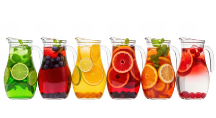 Refreshing fruit infused water pitchers for summer