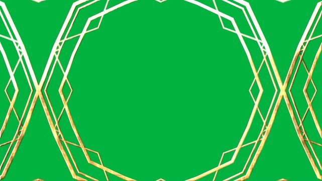 Golden Frame on Alpha Channel