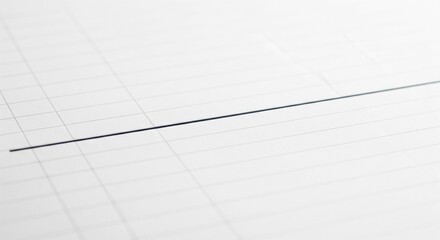 A single thin black line on a white graph paper background