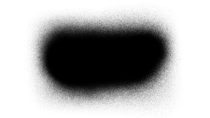 Minimalist black spray paint speech bubble graffiti with dripping effect © Yvone