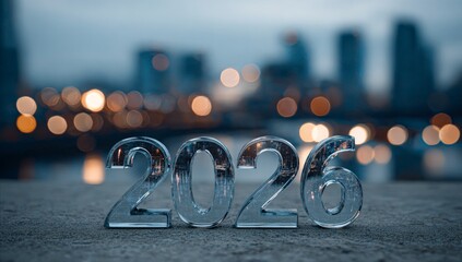 New year 2026 is approaching with sparkling decorations and festive anticipation