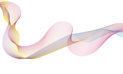 Vibrant digital wave: a dynamic abstract flow of gradient colors on a transparent background