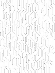 Geometric background and high tech circuit board connection system