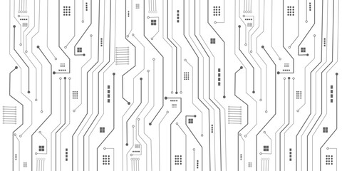 Geometric background and high tech circuit board connection system