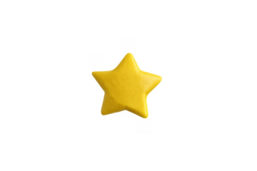 Yellow star icon representing rating favorite achievement concept