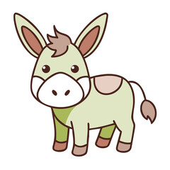 Cute 3D cartoon rabbit and bunny vector illustration