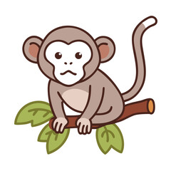 Cute cartoon bear illustration smiling happily