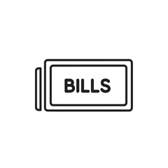 Fototapeta premium Minimalist Illustration of a Wallet with Bills for Financial Concepts