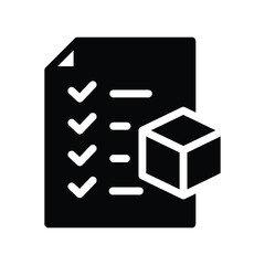 feature list solid icon vector design good for web or mobile app