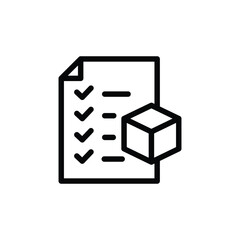 feature list outline icon vector design good for web or mobile app