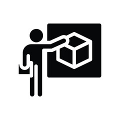 product presentation solid icon vector design good for web or mobile app