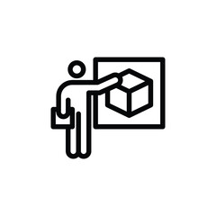 product presentation outline icon vector design good for web or mobile app