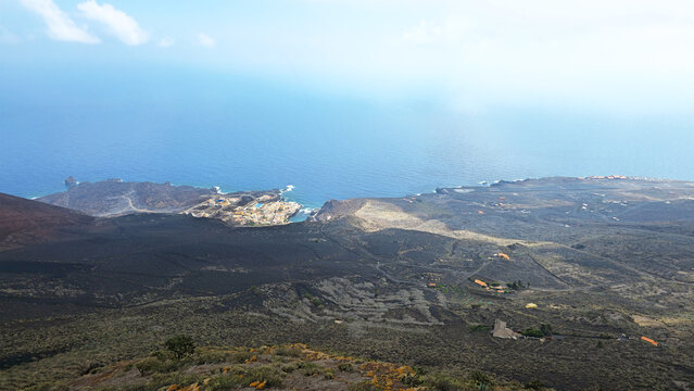 Tamaduste village on volcanic coast, Island El Hierro, Valverde, Canary Islands, Spain, Europe.