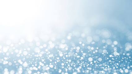 Abstract Bokeh Lights Background with Blue Tone