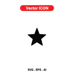 Obraz premium Vector icon of a black star shining brightly with a minimalist aesthetic