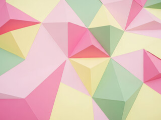 Abstract Geometric Pattern with Pastel Colors