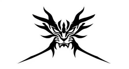 Black and white tattoo illustration of a tribal spider and a nature flower design featuring a vector silhouette of a scary tarantula insect as a symbolic art pattern