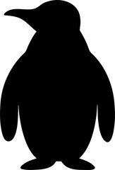 Penguin Silhouette Vector &ndash; Antarctic Bird Minimal Illustration