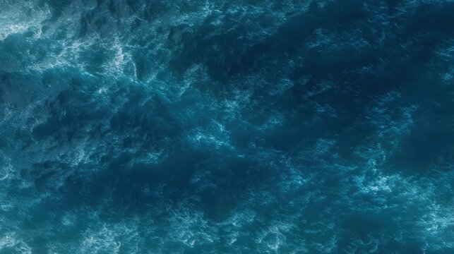 Blue water seamless pattern, repeated background of sea top view, suitable for ocean themes, summer, or vacation-related designs.