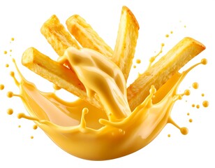 Savory french fries smothered in melted cheese sauce