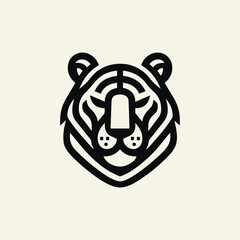 Minimalist Tiger Logo